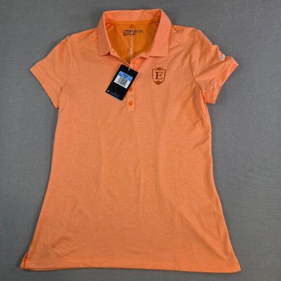 Nike Golf Women’s Dri-Fit Polo Shirt Orange Performance Top Size M NWT - Picture 1 of 16